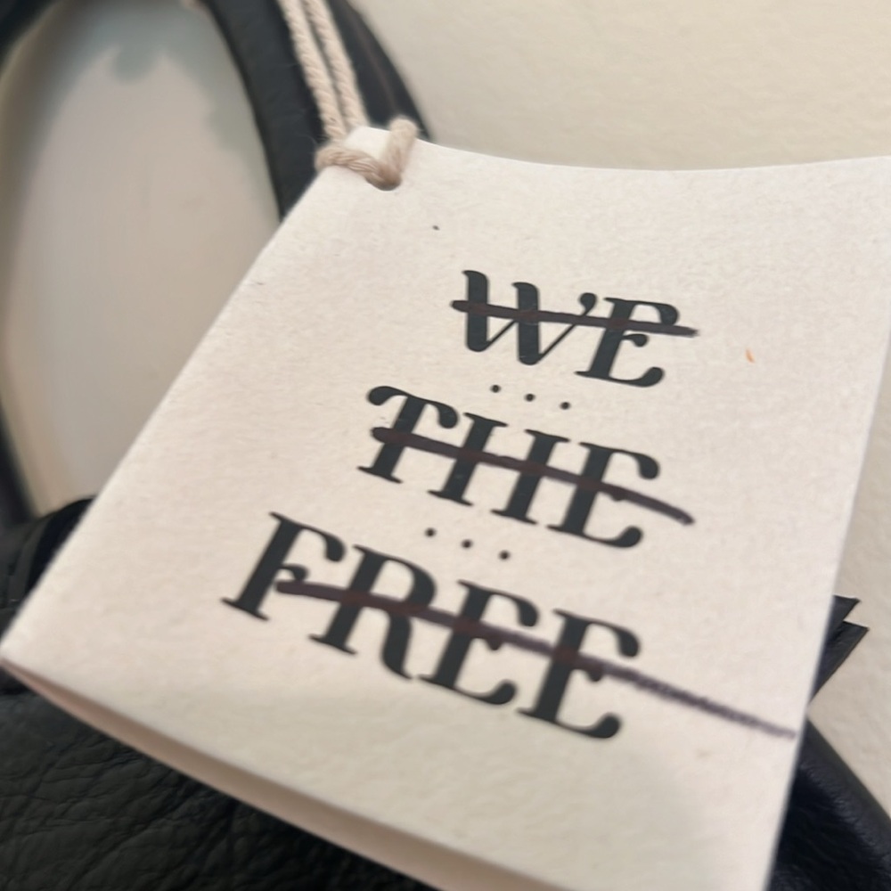 NEW Free people Black Leather Backpack - Picture 3 of 10